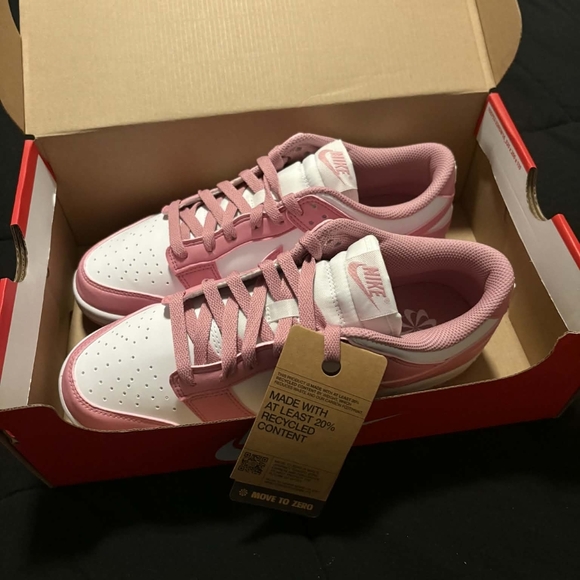 Nike Shoes - Nike DUNK Women's Pink and White Low-Top Sneakers